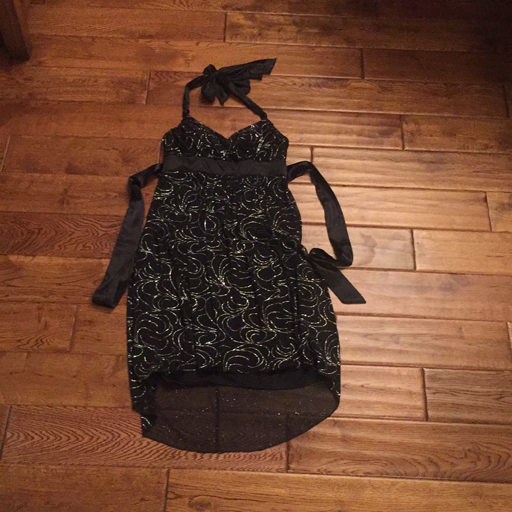 Black and Silver Cocktail Dress